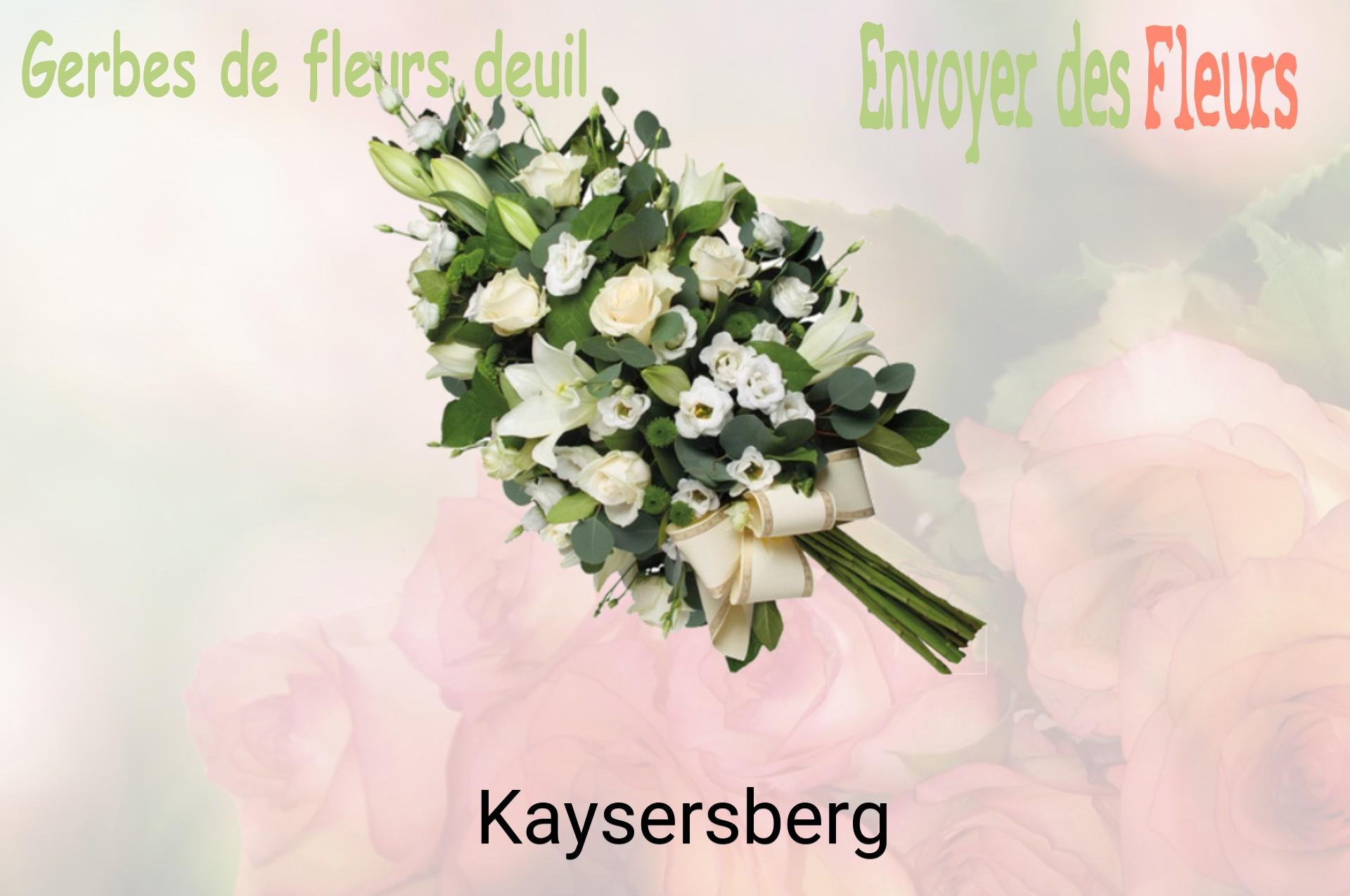 Gerbe de fleurs de deuil livrée à Kaysersberg